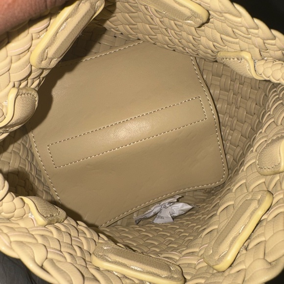 Vegan Woven Mini Tote w/ Wallet - Picture 5 of 5